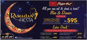 Pizza Hut Iftar Deal and Sehri Deal 2012