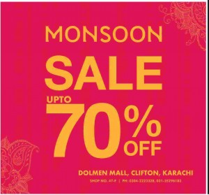 Dolmen Mall Monsoon Sale Upto 70% OFF