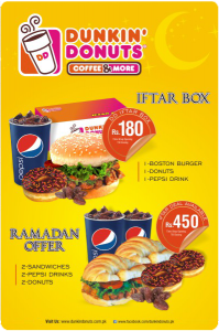 Dunkin' Donuts Ramadan and Iftar Deal 2012