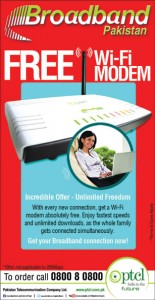 PTCL Free Wi-Fi Modem