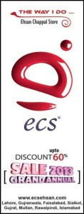 ECS Sale 2013 up to 60% Discount at Ehsan Chappal Store on Shoes & Handbags