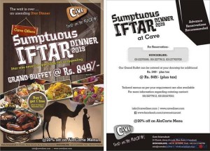 Cave Islamabad Iftar Deal 2013 Ramadan