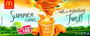 McDonald's Pakistan Mango Shake Deal 2013