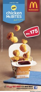 McDonalds Pakistan Chicken McBITES Offer 2013