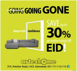 Artechome Interiors Islamabad Eid Sale 2013