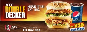 KFC Pakistan Double Decker Deal / Offer 2013