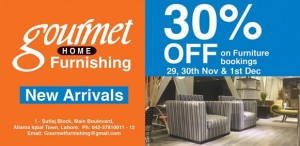 Gourmet Home Furniture Lahore Offer 2013 30% Discount