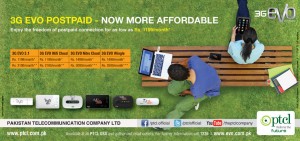 PTCL 3G EVO Postpaid New Offer 2013