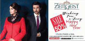 Zeitgeist Lahore New Year Sale 2014 January