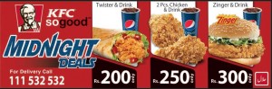 KFC Pakistan Midnight Deals 2014