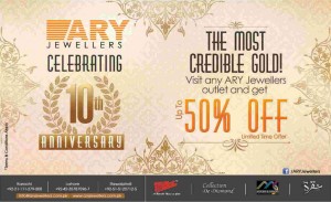 ARY Jewellers Discount Offer 2014 up to 50%