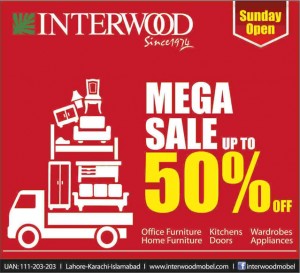 Interwood Sale May 2014 in Lahore Islamabad Karachi