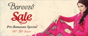 Bareeze Summer Sale 2014 June Pakistan