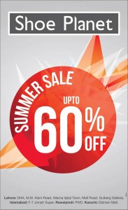 Shoe Planet Sale 2014 June Summer in Lahore, Karachi, Islamabad & Rawalpindi