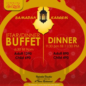 Lal Qila Hyderabad Iftar Deals 2014 Buffet Dinner