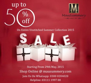 Mausummery Summer Sale 2015