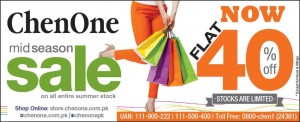 ChenOne Mid Season Sale 2015 on Entire Summer Collection