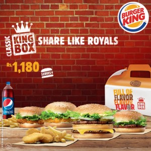 Burger King Classic King Box Deal 2015