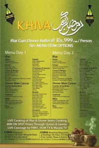 Khiva Restaurant Islamabad Iftar Buffet Dinner Deal 2015