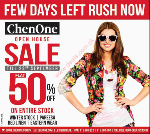 ChenOne Sale September 2015