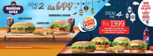 Burger King Pakistan Iftar Deals 2016 Ramadan