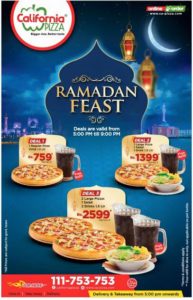 California Pizza Karachi Iftar Deals 20164 Ramadan