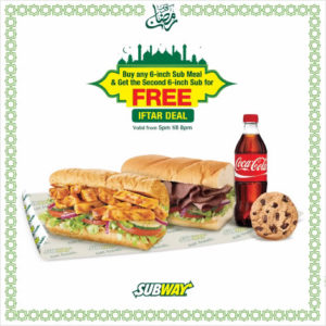 Subway Ramadan Deal 2016 for Iftar